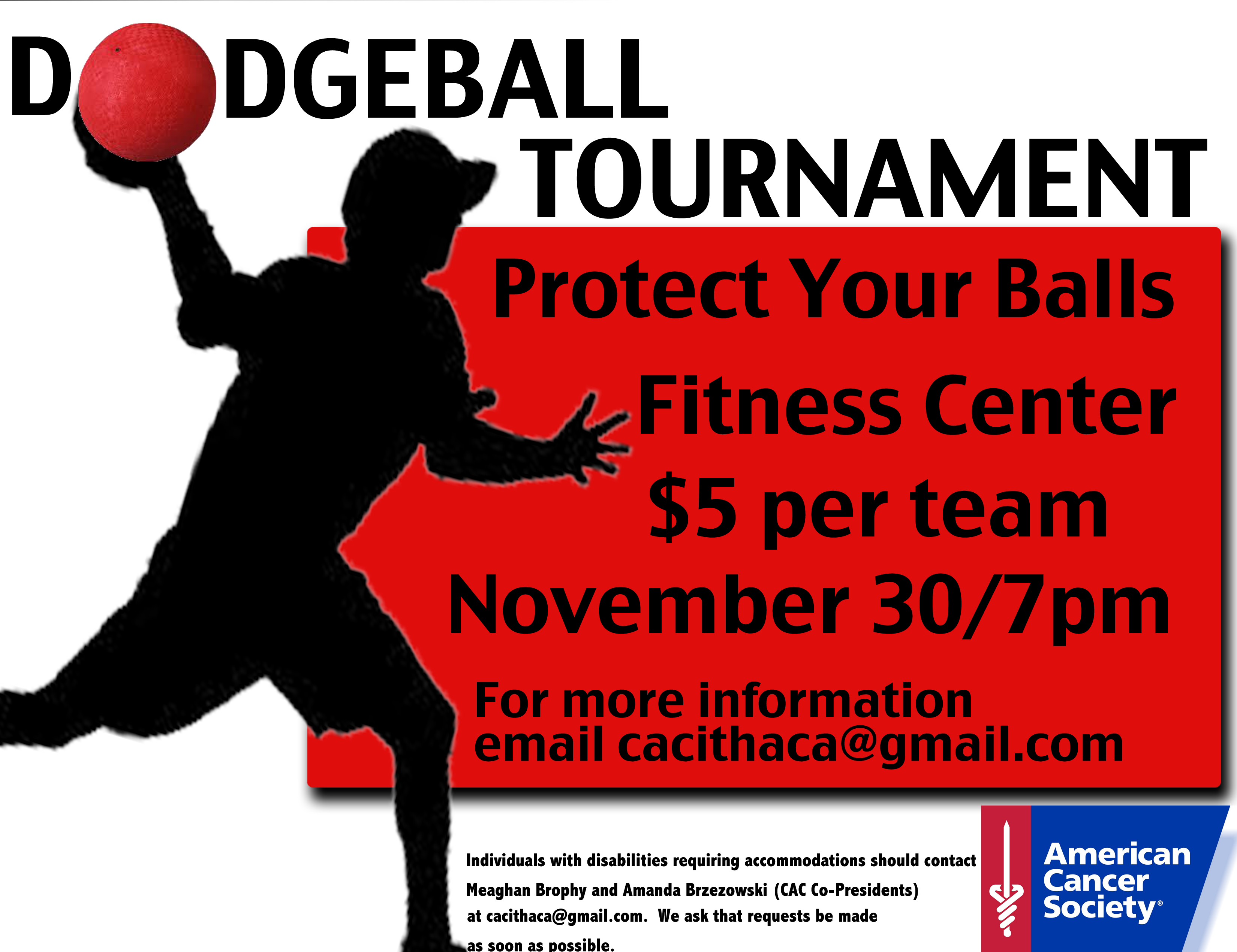Dodgeball Tournament Poster